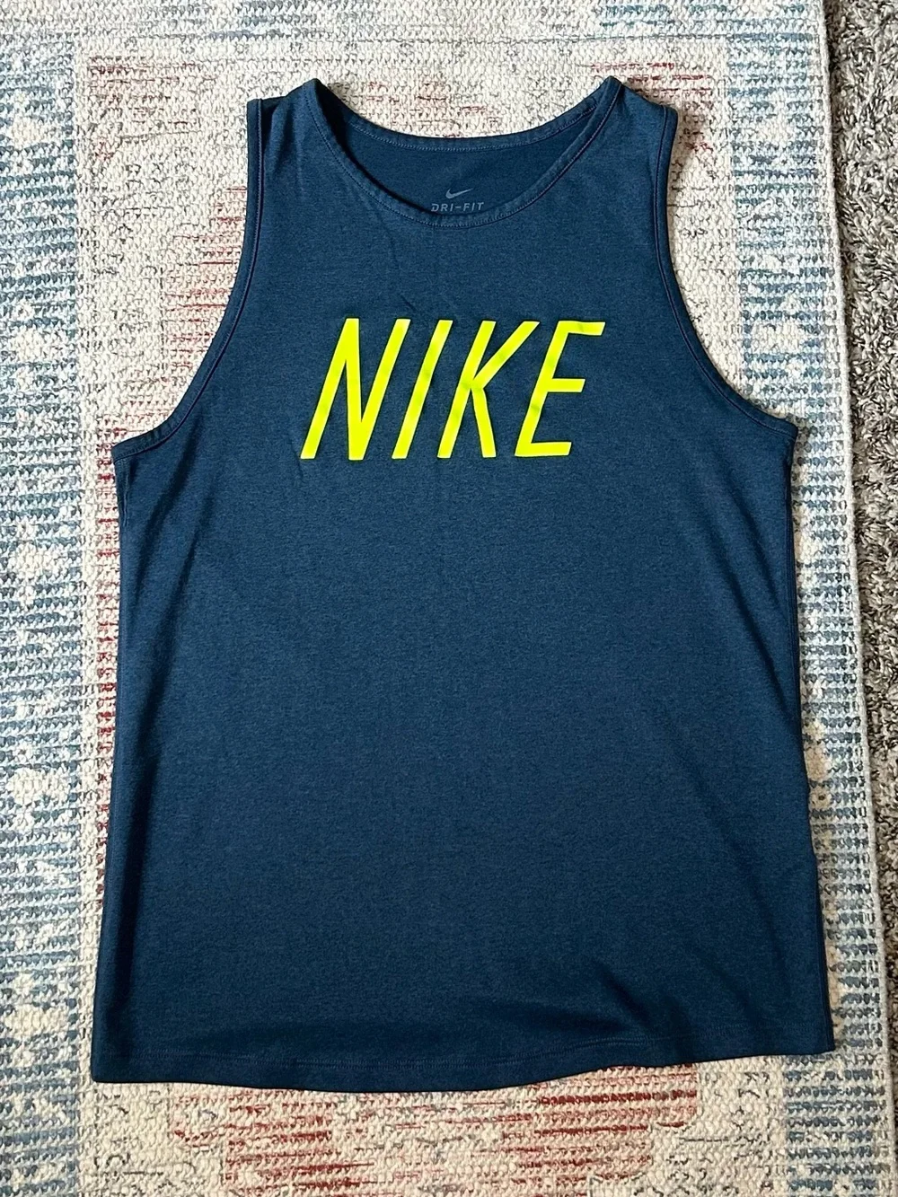 ✔️NIKE Women’s Dri-Fit Classic Logo Workout Tank Top - Neon Green - XS